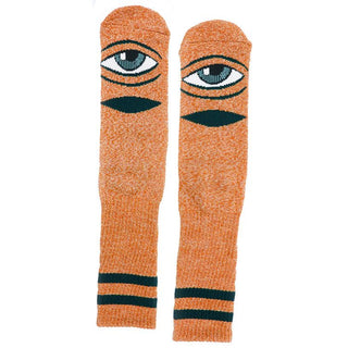 Toy Machine Socks Sect Eye Heather Orange Crew Pair