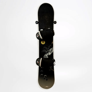 Snowboard Wall Mount Display Hanger - Vertical Storage Damage Free Cinch System
