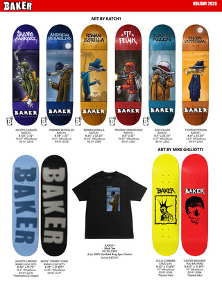 Baker Skateboards Holiday 2026 Decks
