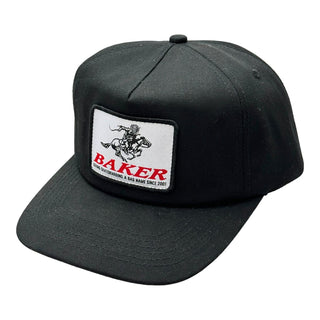 Baker Skateboards Hat Stallion Snapback Black