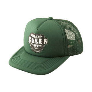 Baker Skateboards Hat Yeller Trucker Dark Green