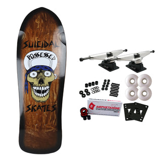 Dogtown Skateboard Complete Suicidal Skates Punk Skull Brown 10.12" x 30.82" Old School
