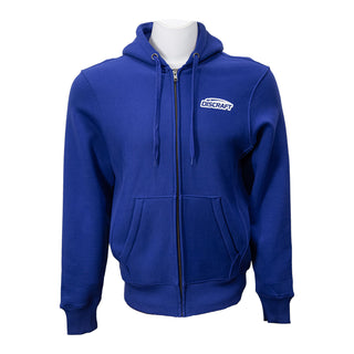 Discraft Disc Golf Hoody Buzzz Full Zip Up Sweatshirt Royal