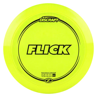 Discraft Disc Golf Z Line Flick Distance Driver 12/3/1/5 Yellow/Black 167-169g