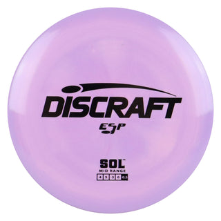Discraft Disc Golf ESP Sol Midrange Disc 4/5/-3/0 Lavender/Black 160-166g