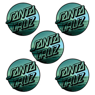 Santa Cruz Skateboard Sticker Homebreak Blue Size 3" 5-Pack
