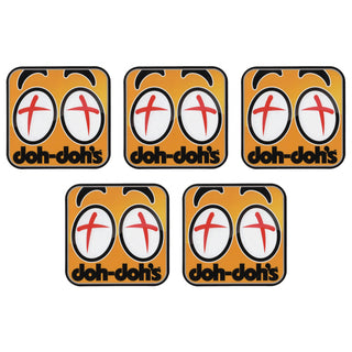 Shortys Skateboard Sticker Doh Dohs 4" x 4" 5-Pack