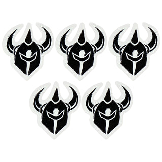 Darkstar Skateboard Sticker Urethane Knight Crest Black 3" x 3" 5-Pack