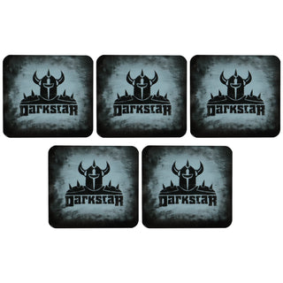 Darkstar Skateboard Sticker Urethane Faded Knight Grey 2.75" x 3" 5-Pack