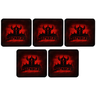 Darkstar Skateboard Sticker Urethane Faded Knight Red 2.75" x 3" 5-Pack