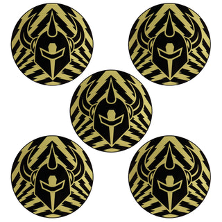 Darkstar Skateboards Sticker Lightning Knight Gold 3" x 3" 5-Pack