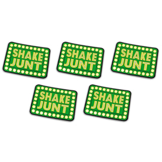 Shake Junt Skateboard Sticker Box Logo 4" x 5.5" 5-Pack