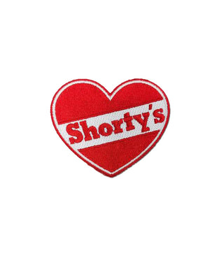Shortys Skateboards Patch Heart Logo 3"