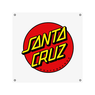 Santa Cruz Banner Classic Dot White 36" x 36"