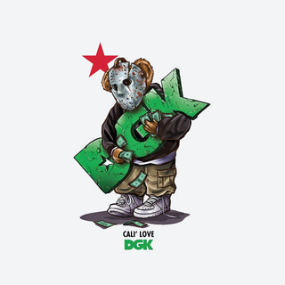 DGK Skateboards Sticker Cali Connect 3.5" x 4.5"