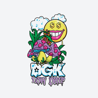 DGK Skateboards Sticker Low Drip 2.5" x 4.5"