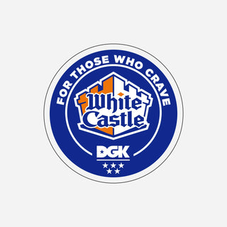 DGK Skateboards Sticker White Castle Lock Up 3.75"