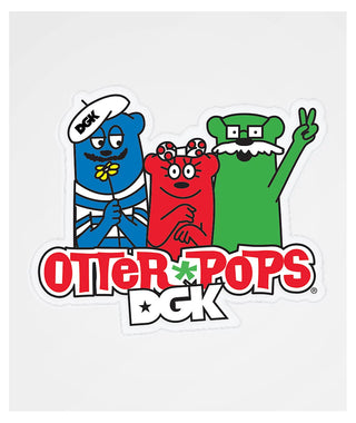 DGK Skateboards Sticker Otter Pops 3 Otters 4" x 3.5"