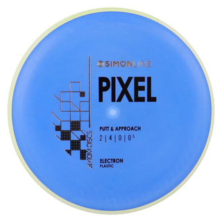 Axiom Disc Golf Simon Line Electron Lizotte Pixel Putter 2/4/0/0.5 Blue/Yellow Blend 171 grams