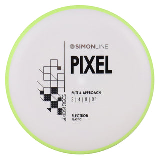 Axiom Disc Golf Simon Line Electron Lizotte Pixel Putter 2/4/0/0.5 White/Lime 166 grams