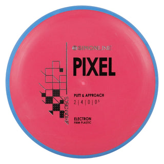 Axiom Disc Golf Simon Line Electron Firm Lizotte Pixel Putter 2/4/0/0.5 Red/Blue 173 grams