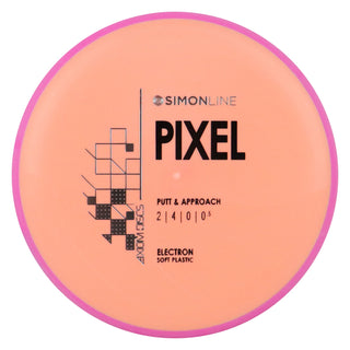 Axiom Disc Golf Simon Line Electron Soft Lizotte Pixel Putter 2/4/0/0.5 Mango/Pink 172 grams