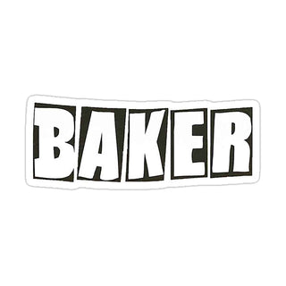 Baker Skateboards Clear Mylar Sticker Brand Logo 5" x 2"