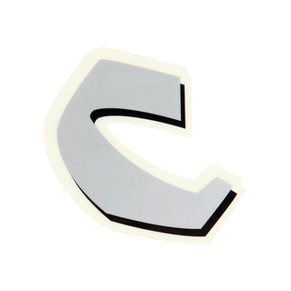 Chocolate Skateboard Sticker Shadow Grey/Black 3.25" x 2.75"