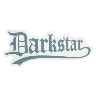 Darkstar Skateboard Sticker Old English Text Grey2" x 5"