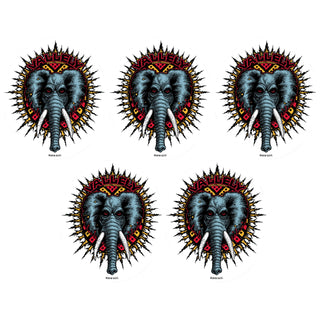 Powell Peralta Skateboard Sticker Mike V Elephant 4.5" x 5.25" 5-Pack