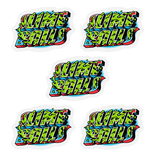 Slime Balls Skateboard Sticker Greetings from SB Multi 3.5" 5-Pack