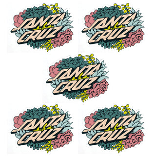 Santa Cruz Skateboards Sticker Succulent Dot Multi 3.25" 5-Pack