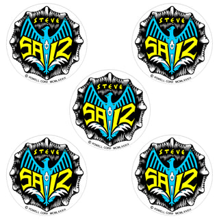 Powell Peralta Skateboard Sticker Steve Saiz Totem Old School Re-Issue 5-Pack