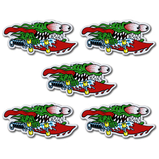 Santa Cruz Skateboard Slasher Sticker 6.5" 5-Pack