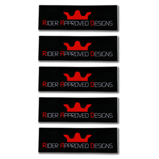 RAD Longboards Rider Approved Designs Sticker 4" 5-Pack