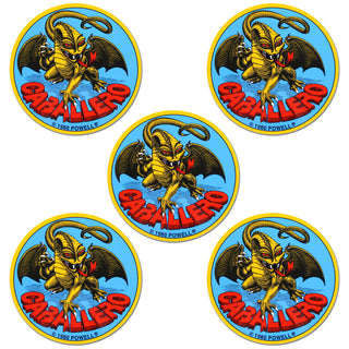 Powell Peralta Skateboard 3.5" Sticker Caballero Dragon 5-Pack