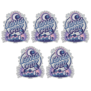Santa Cruz Skateboards Sticker Dark Arts Multi 3.77" 5-Pack