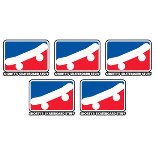 Shorty's Skateboard Sticker Skate Icon 3.2" x 4" 5-Pack