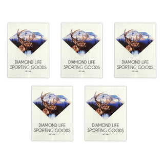 Diamond Supply Skateboard Sticker Sporting Goods 5-Pack