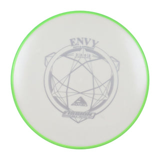 Axiom Disc Golf Fission Envy Putter 3/3/0/2 Hot White/Green 163 grams