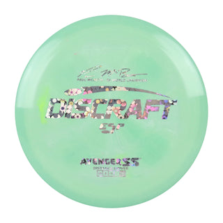 Discraft Disc Golf Paul McBeth Signature ESP Avenger SS Distance Driver 10/5/-3/1 Green/Silver Flowers 173-174g