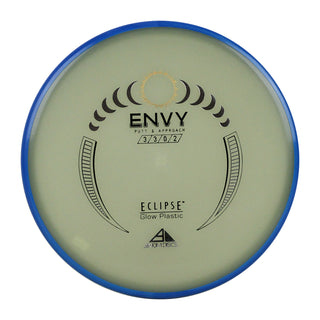 Axiom Disc Golf Eclipse Glow Envy Putt and Approach 3/3/0/2 Glow/Blue 172 grams
