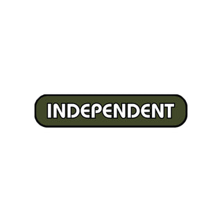 Independent Trucks Vinyl Skateboard Sticker Bar Cross Groundwork Grey 4" x .75"