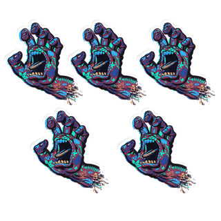 Santa Cruz Skateboards Stickers Growth Hand Multi 7" 5-Pack