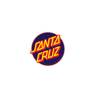 Santa Cruz Skateboard Mylar Sticker Other Dot Navy/Red 3"