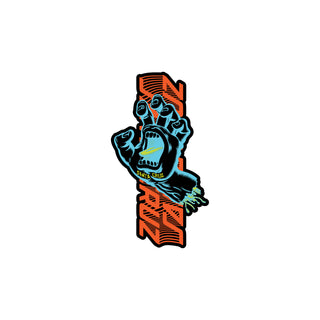 Santa Cruz Skateboard Vinyl Stickers Split Strip Hand Multi 6" x 3.5" 5-Pack