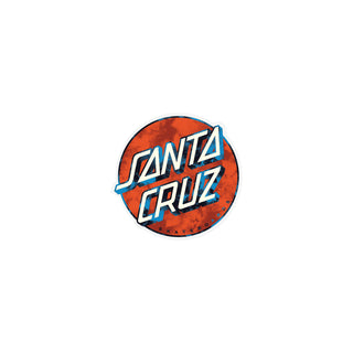 Santa Cruz Skateboard Mylar Sticker Wash Dot Multi 3"