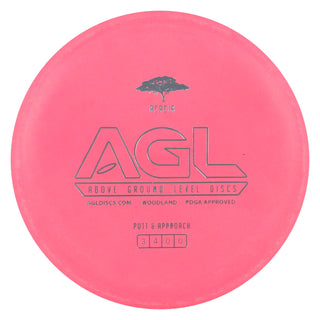 AGL Disc Golf Woodland Firm Acacia Putter 3/4/0/1 Pink/Slate 175 grams