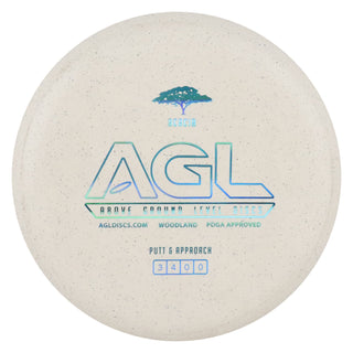 AGL Disc Golf Woodland Hemp Acacia Putter 3/4/0/1 White/Blue Holo 175 grams