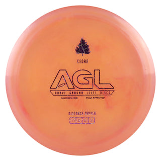 AGL Disc Golf Alpine Cedar Distance Driver 11/5/0/3 Burnt Orange/Purple Dots 171 grams